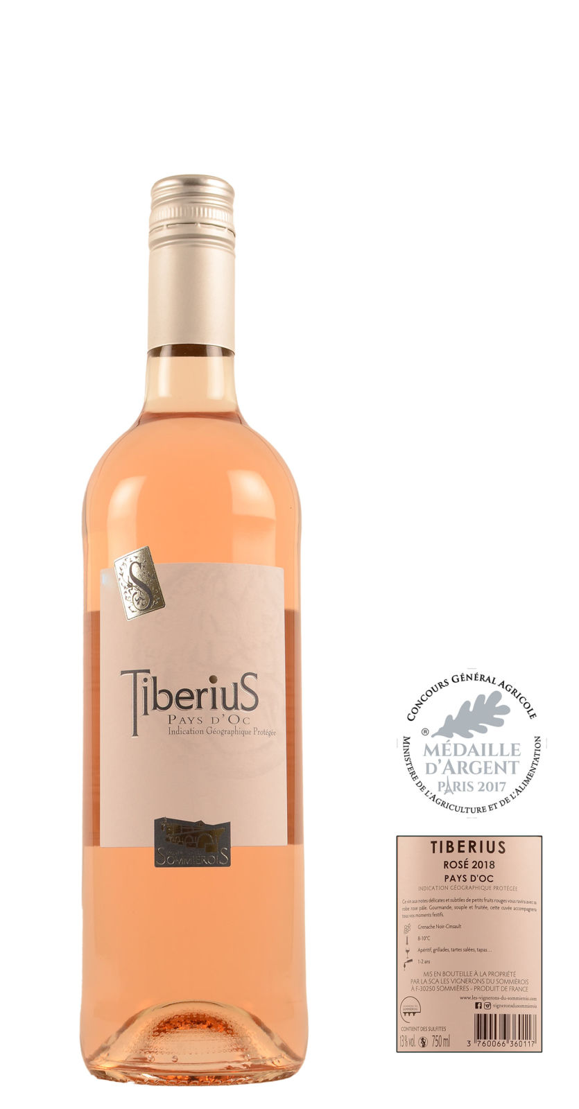 2019 Tiberius Vin de Pays d'Oc Cinsault, Grenache Noir Frankrijk -  Wellington Winery